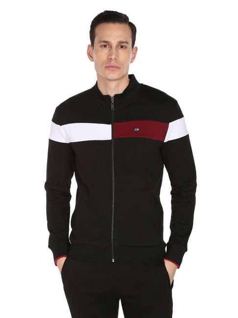 Arrow Sport Black Cotton Regular Fit Printed SweatShirt-picture-26