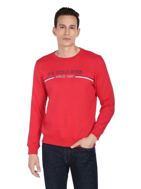 U.S. Polo Assn. Red Regular Fit Printed SweatShirt-picture-18