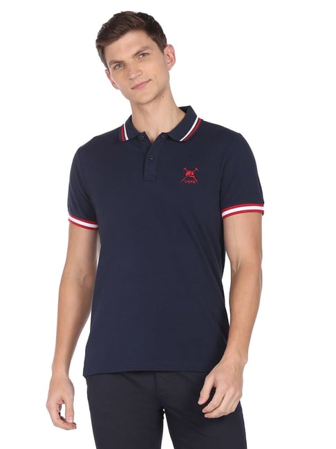 U S Polo Assn U.S. Polo Assn. Navy Regular Fit Polo T-Shirt