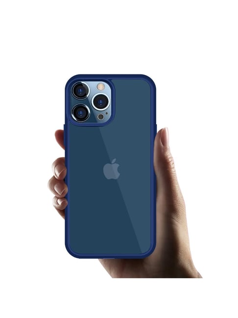 GRIPP Stark Clear Protection Transparent Back Case for Apple iPhone 14 Pro  Blue
