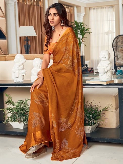 Brown Saree - Buy Stylish Brown Colour Sarees Online | Karagiri
