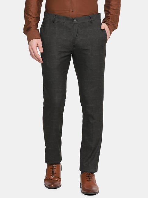 Skinny Fit Check Stretch Suit Trousers | M&S US