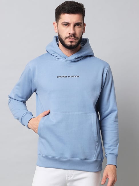 Sky blue men's sweatshirt sale