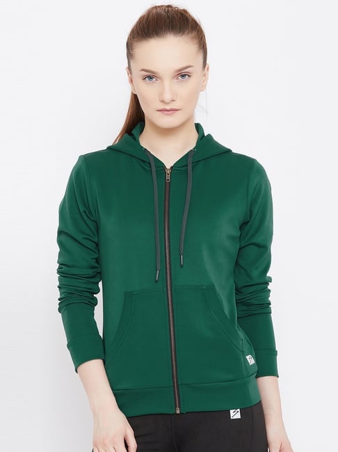 Dark Green Fur Jacket - Made of Real Fox Fur-Haute Acorn