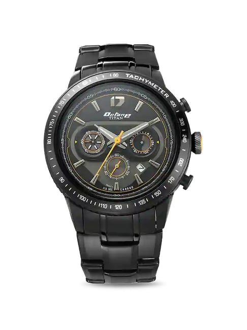 Black metal 2025 analog watch