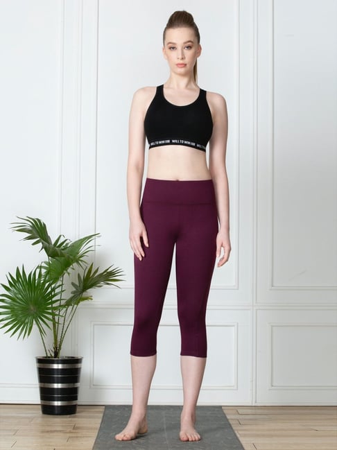 Van Heusen Purple Mid Rise Capris-picture-23