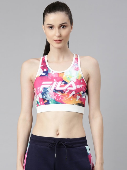 Buy Fila Multicolor Printed Sports Bra for Women Online @ Tata CLiQ