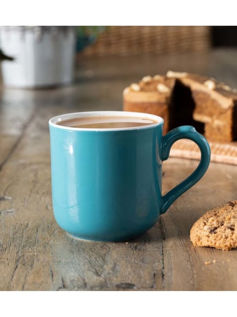 London Pottery Farmhouse Sky Blue Stoneware Tagged Mug (0.25 L)