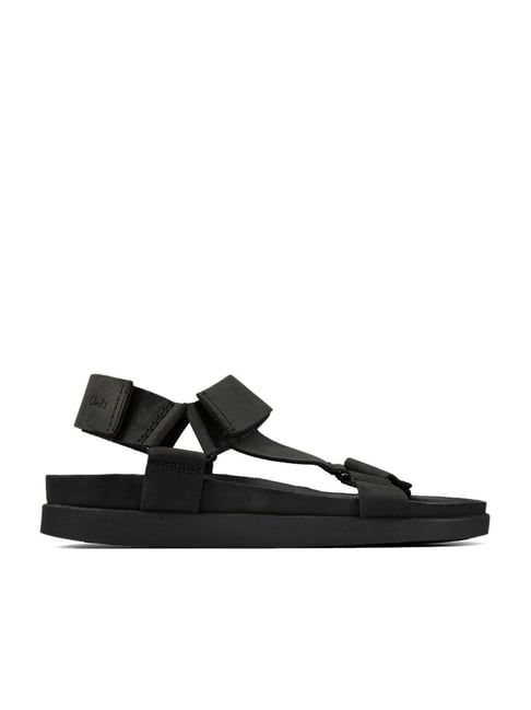 Clarks Men's Sunder Range Black Floater Sandals