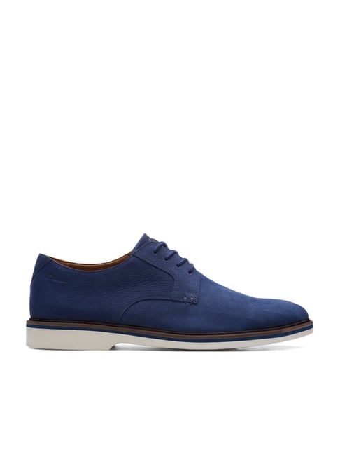 Clarks Mens Clarks Navy Nubuck Buy Clarks Men's Malwood Plain Navy