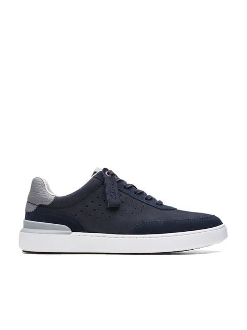 Clarks Men's CourtLite Tor Navy Casual Sneakers