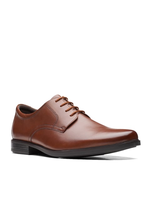 Clarks brown store formal shoes