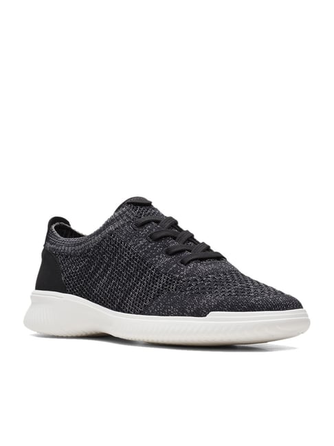 Buy Clarks Men's Donaway Knit Black Running Shoes for Men at Best Price ...