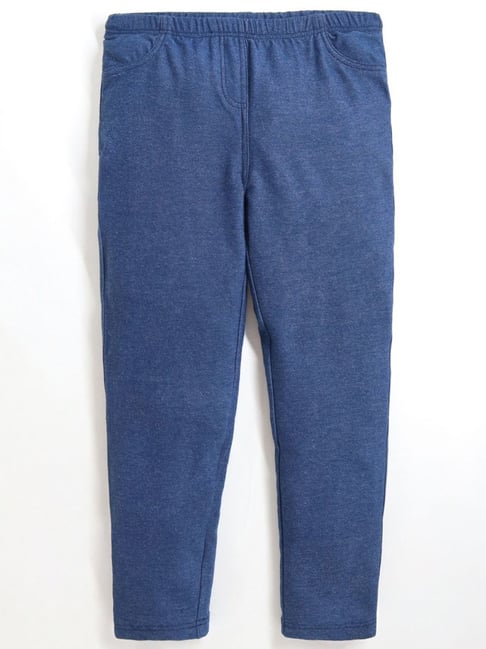 Cherry Crumble By Nitt Hyman Kids Blue Regular Fit Leggings