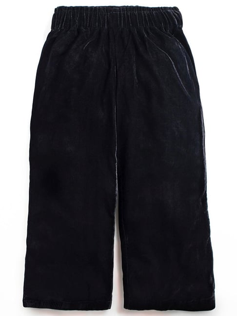 Cherry Crumble By Nitt Hyman Kids Black Regular Fit Trousers