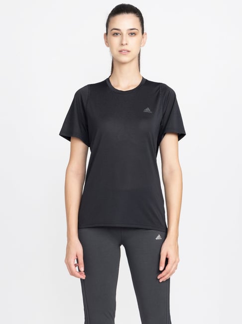 adidas Black Printed Polyester RI 3B T-Shirt-picture-25