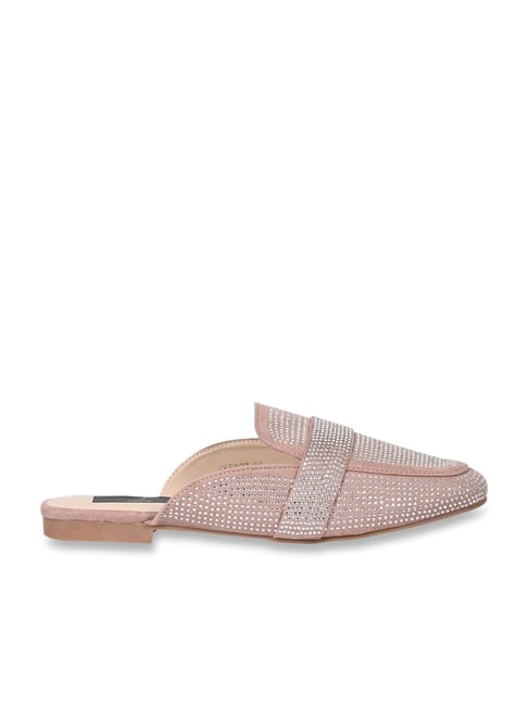 Jove Women's Pink Mule Shoes