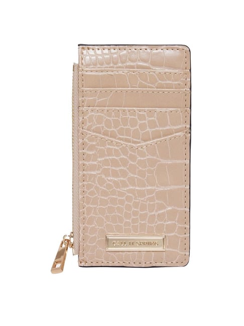 Aldo Beige Textured Wallet for Women-picture-11