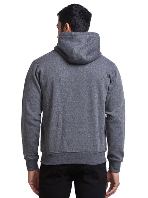 Buy Parx Grey Regular Fit Hooded Sweatshirts for Mens Online