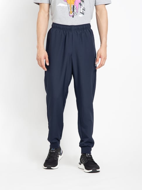 Adidas blue fleece discount joggers