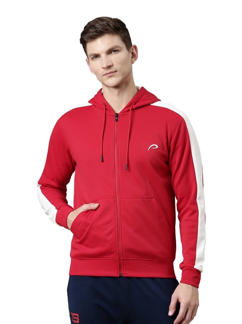 Buy Proline Red Full Sleeves Hooded Sweatshirt for Men s Online Tata CLiQ