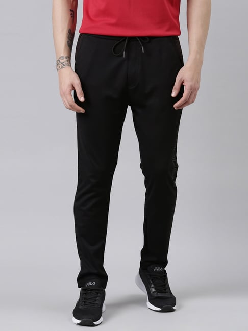 Proline Black Regular Fit Trackpants