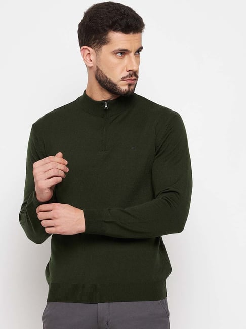 YU by Pantaloons Teal Regular Fit Sweater