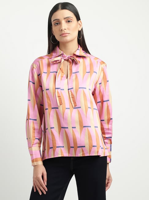 United Colors of Benetton Pink Printed Top