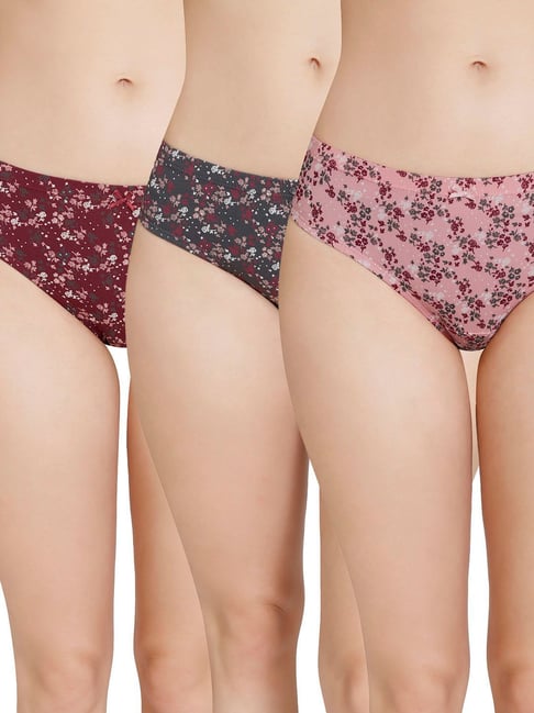 Buy Amante Printed Mid Rise Full Coverage Bikini Panties - Multi-Color  online