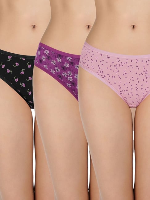 Buy Amante Multicolor Cotton Printed Bikini Panty (Pack of 3) for Women  Online @ Tata CLiQ