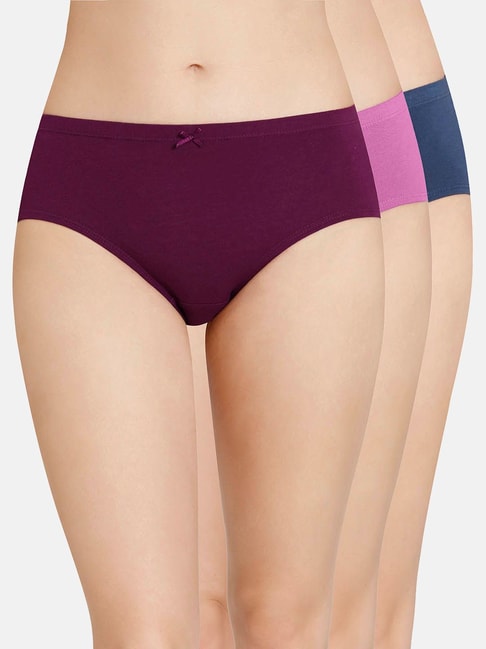 Amante Multicolor Cotton Hipster Panty (Pack of 3) Price in India
