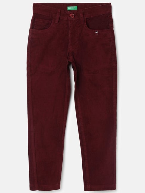 Buy United Colors of Benetton Kids Maroon Slim Fit Fit Jeans for