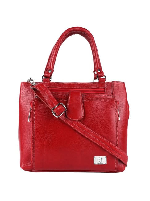 HiLEDER Red Solid Medium Handbag-picture-44