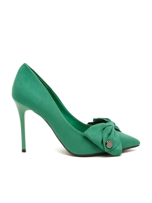 Sandals - 7199-623 - green metallic - High Heels Shop FUSS Schuhe