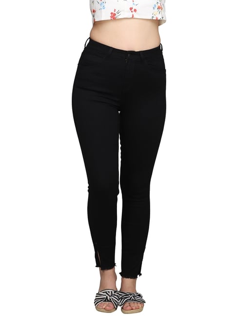 Buy MADAME Black Mid Rise Jeggings for Women Online @ Tata CLiQ