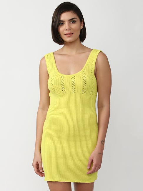 Yellow bodycon dress cheap forever 21