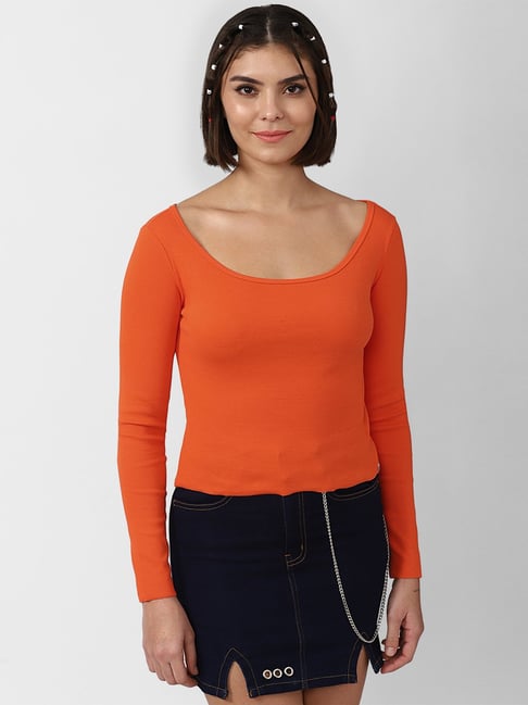 Orange tops sales forever 21