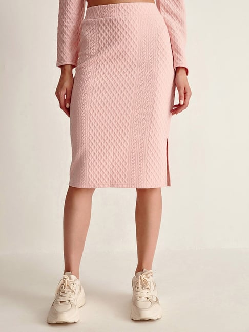 Pink pencil 2024 skirt online