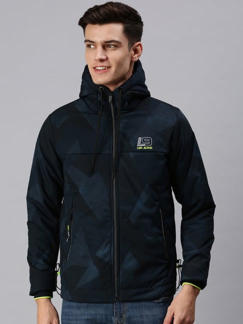 showoffff SHOWOFF Navy Slim Fit Printed Jackets-picture-30