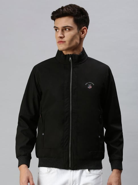 Buy Leather Retail Black Striped Biker Jacket for Men Online @ Tata CLiQ