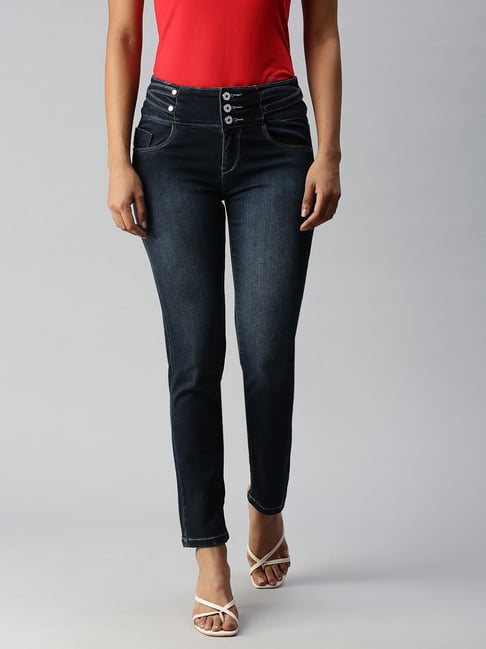 showoffff SHOWOFF Skinny Fit Clean Look Blue Jeans-picture-38