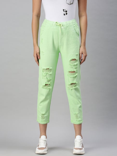 Vintage 80s 90s Lime Green High Waist Stretch Cotton Pants Size XS/S Au/uk  6-8 US 2-4 - Etsy