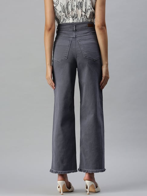 Mint Velvet High Rise Wide Leg Jeans, Indigo at John Lewis & Partners