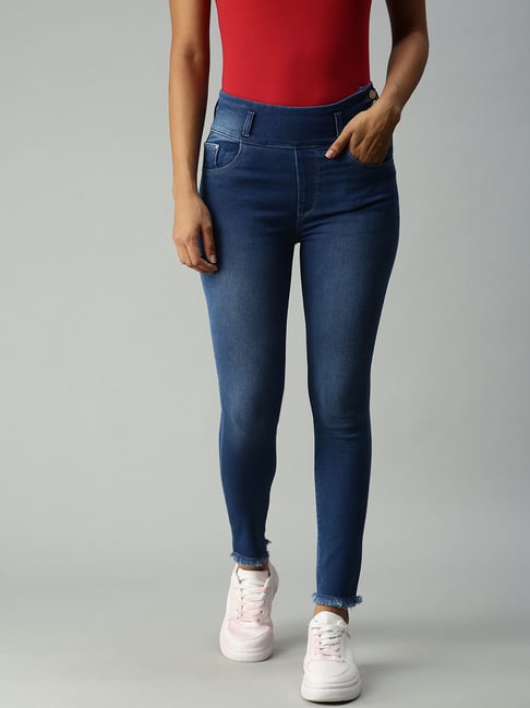 showoffff SHOWOFF Skinny Fit Clean Look Blue Jeans-picture-28