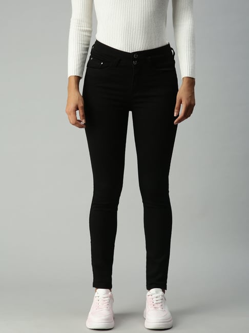 showoffff SHOWOFF Skinny Fit Clean Look Black Jeans-picture-40