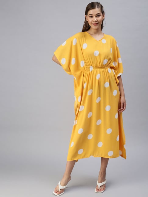 Polka dot outlet kaftan