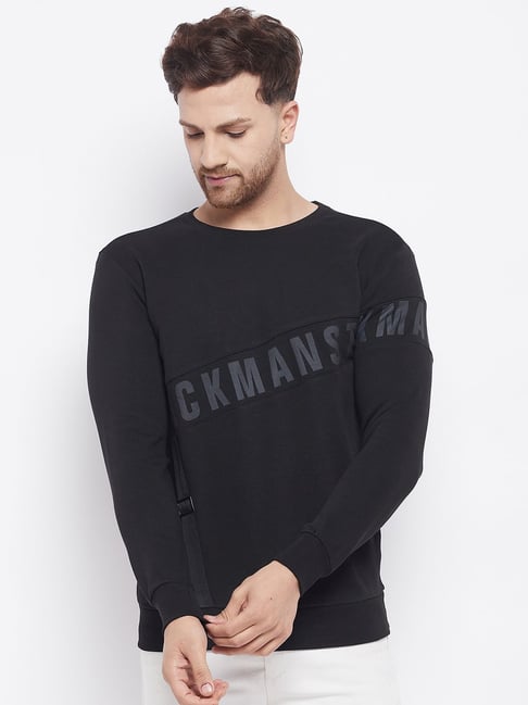 Duke Black Regular Fit SweatShirt-image-15