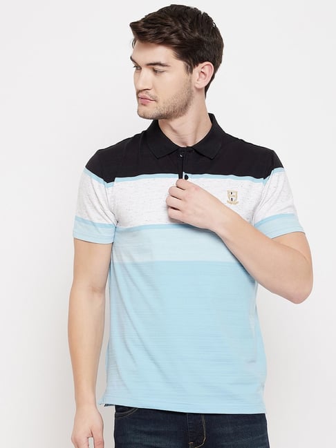 Buy Louis Philippe Sport Multi Cotton Slim Fit Colour Block Polo T-Shirt  for Mens Online @ Tata CLiQ