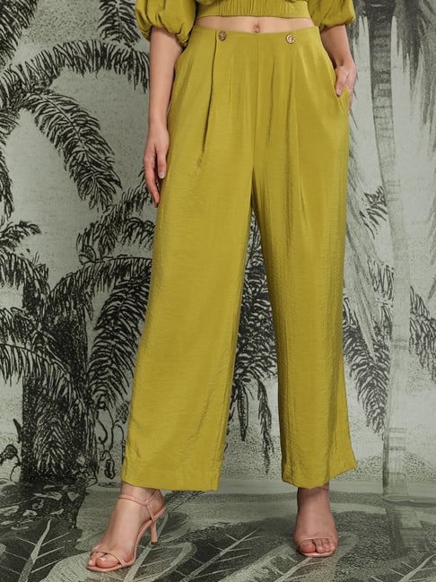 Buy Vero Moda Light Blue Relaxed Fit Pants for Women Online  Tata CLiQ