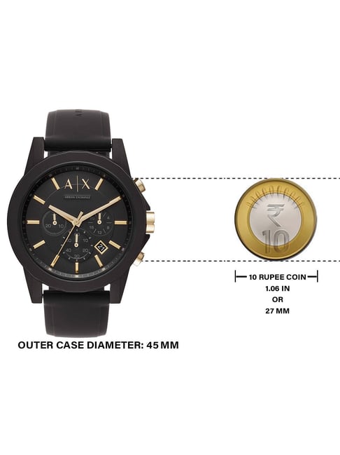 ARMANI EXCHANGE Men Analog Quartz Watch Silicone Strap AX7105 New Unboxed |  eBay